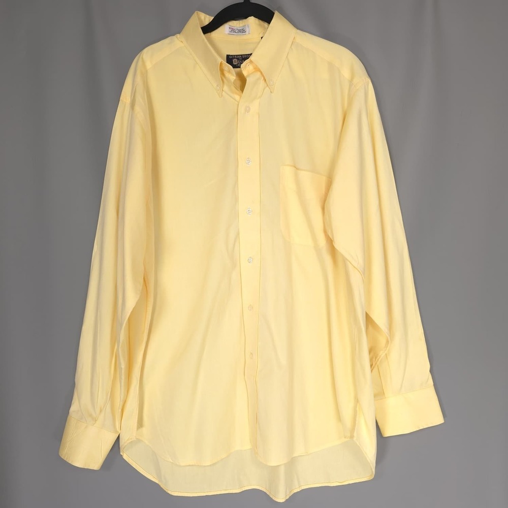 GITMAN BROS. FOR MAXS Dress Shirt TTXo Passport 2x2 Cotton Oxford‎ Men's 16/34
